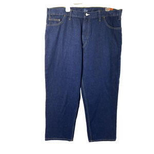 RK Brand Work Jeans Mens 38‎ x 26.5 Dark Wash Denim Relaxed Fit Straight NWT